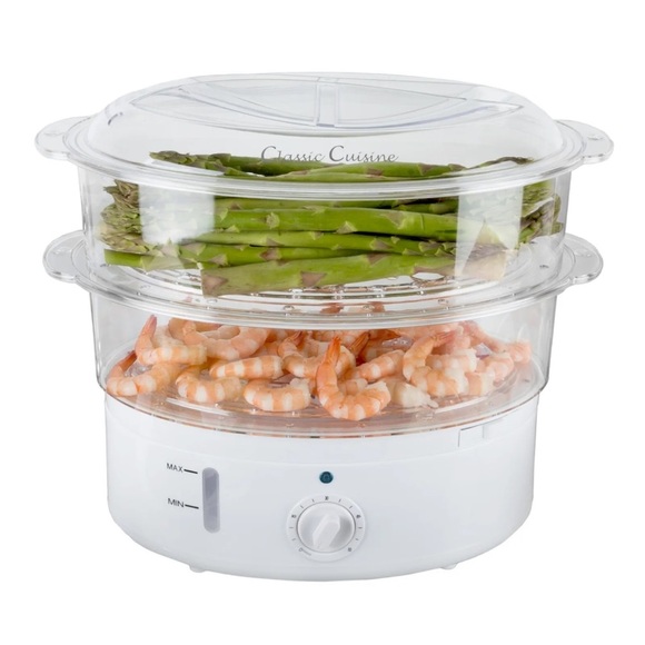 classic cuisine Other - CLASSIC cuisine Vegetable Steamer Rice Cooker 6.3 Quart Electric Steam Appliance